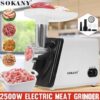 Elektricna Mašina za mlevenje mesa i kobasicu Sokany 2500w