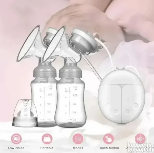 Pumpica za izmuzanje mleka | Električna dupla sa dve flašice