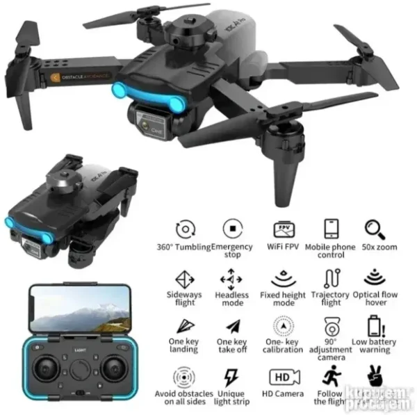 Dron sa 4K kamerom | FPV snimanje | 120° ugao