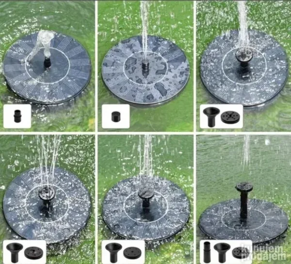 Solarna fontana za baštu | Plutajuća i na solarnu energiju