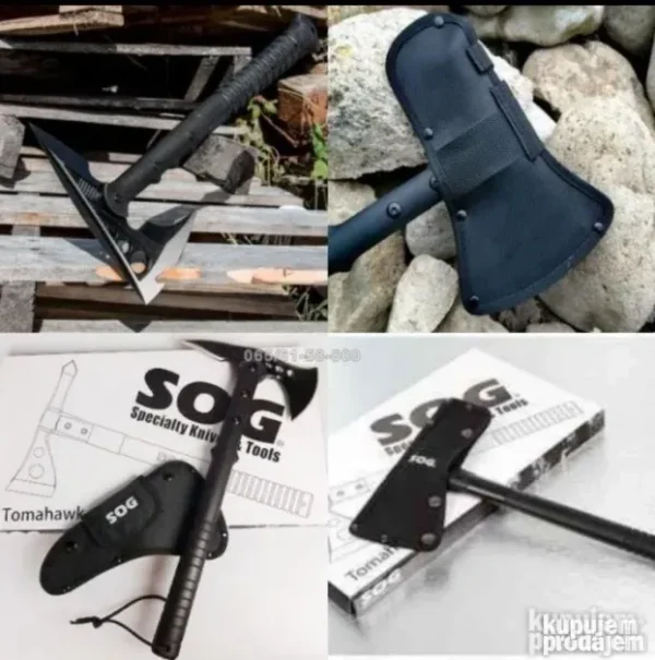 Tomahawk sekirica crna i maskirna | Lux Shop