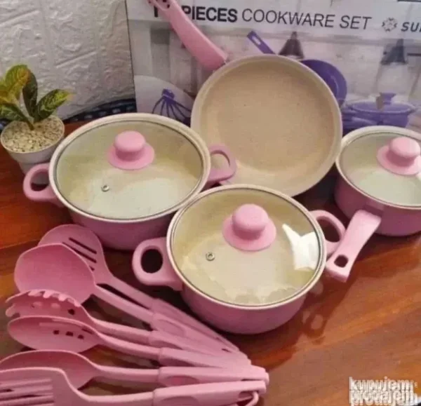 Set šerpi od 13 delova | Granitne, nelepljive, za sve šporete