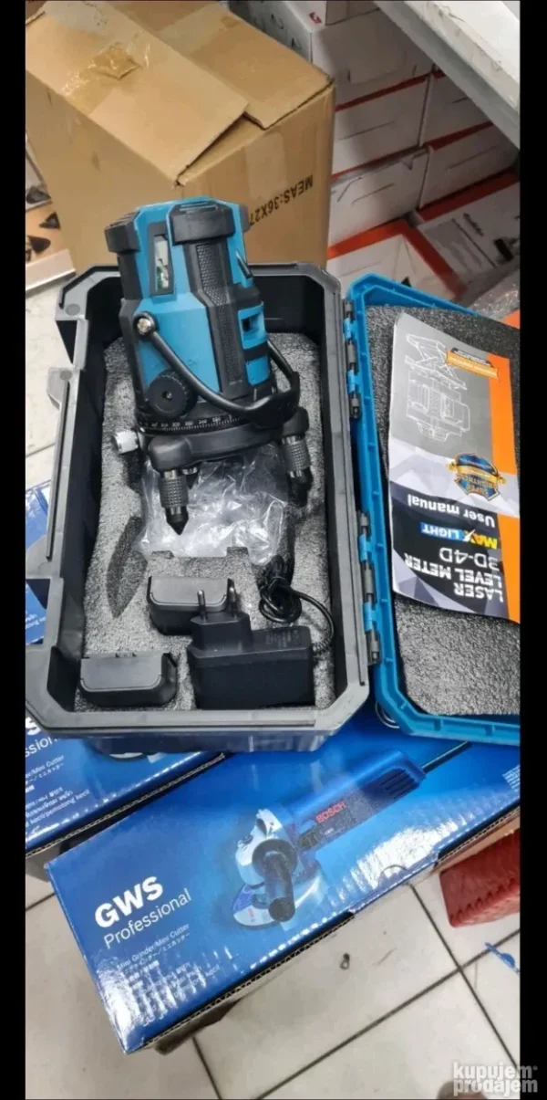 Građevinski laser za nivelaciju – Zeleni precizni snop | Lux Shop