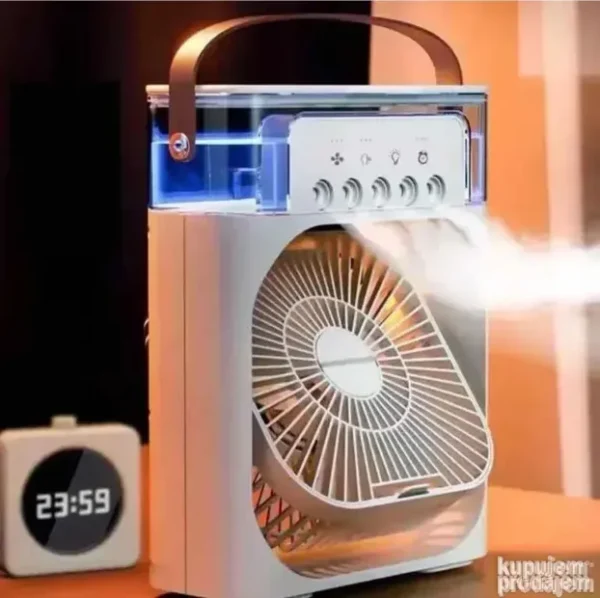 Rashlađivač vazduha Arctic sa LED osvetljenjem i difuzerom, kompaktan i elegantan mini uređaj za osveženje prostora.