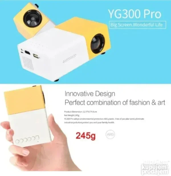 Mini LED Projektor Full HD – Prenosni Bioskop za Kuću i Putovanja