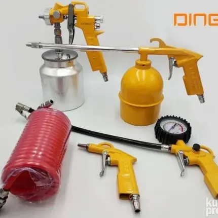 Set za farbanje 5 delova DINGQI | Aluminijum, vazdušni alat