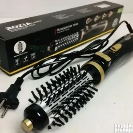 Rozia rotirajuća četka za kosu sa nastavcima od 3cm i 5cm i funkcijom 360° rotacije