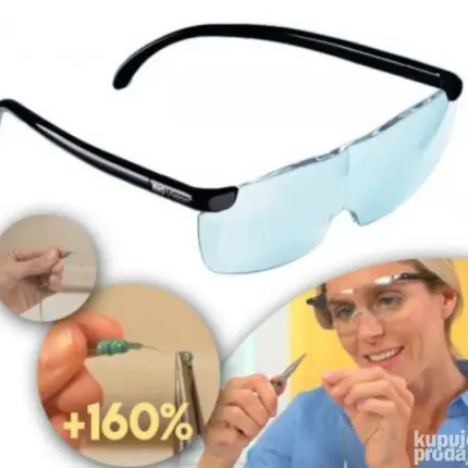 Big Vision naočare za uveličavanje sa fleksibilnim okvirom i staklima visoke definicije