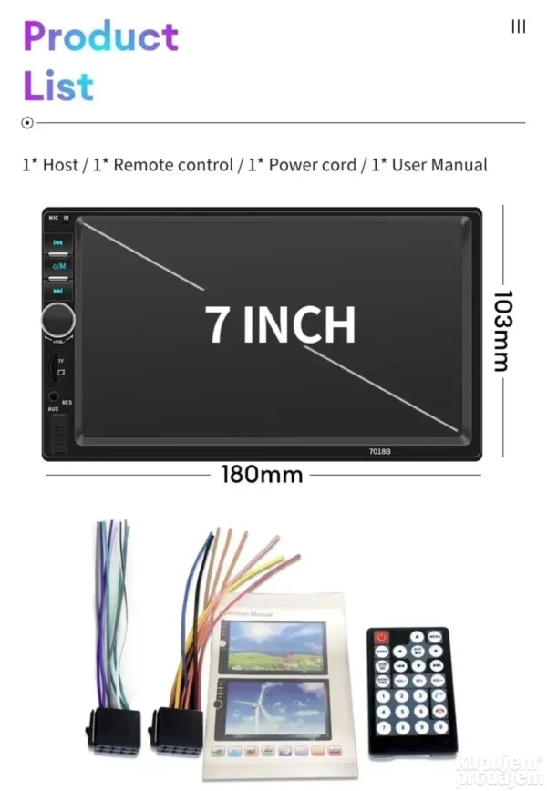 Multimedija za auto 7inch