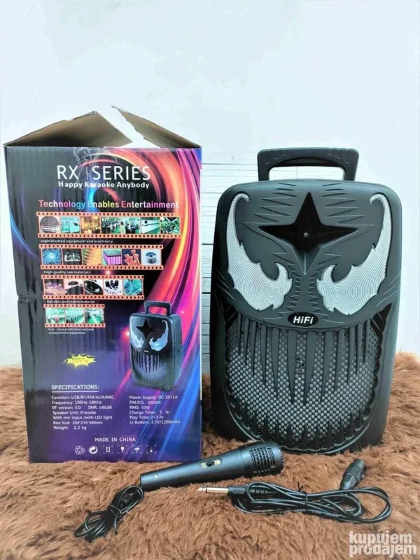 Bluetooth zvučnik VENUM 8,5" sa mikrofonom