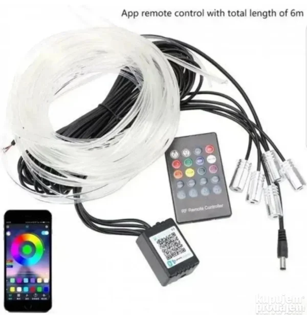 170011503-66b8eac7c51297-38635528b5036dbf-c25d-4 RGB Ambijentalno Osvetljenje za Auto 12V