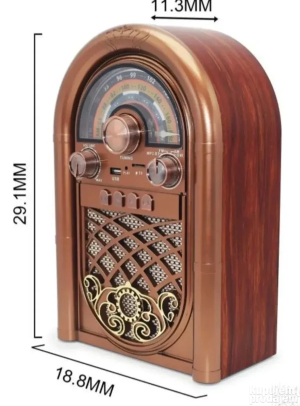 Retro džuboks radio sa Bluetooth, FM/AM, USB i SD