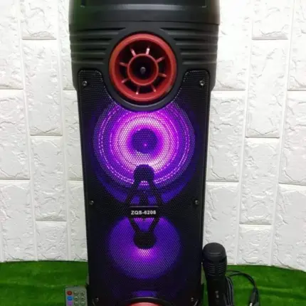 Veliki Bluetooth zvučnik sa mikrofonom, LED osvetljenjem i daljinskim upravljačem – snaga 60W, baterija 4200mAh