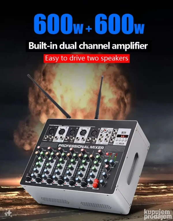 7 Kanalna Profesionalna Mikseta Bežični Mikrofoni U-730