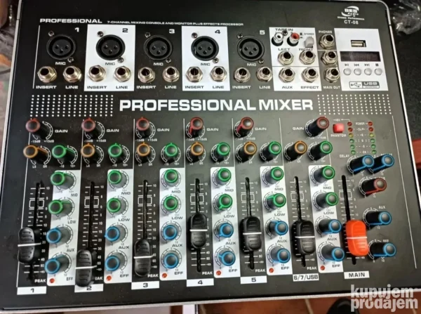 7 Kanalna Profesionalna Mikseta Bežični Mikrofoni U-730