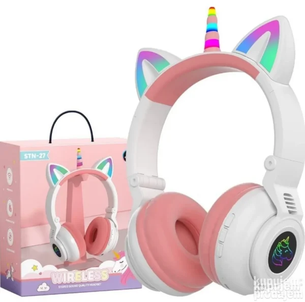 Jednorog Bluetooth slušalice – Cat Ear