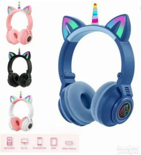 Jednorog Bluetooth slušalice – Cat Ear