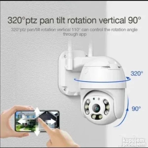 Spoljna PTZ IP Wifi Kamera 360°