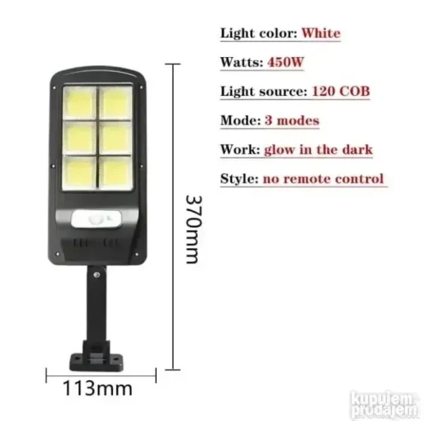 Solarni reflektor 100 LED