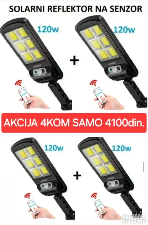 Solarni reflektor 100 LED