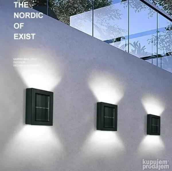 Solarne zidne lampe set 2 komada