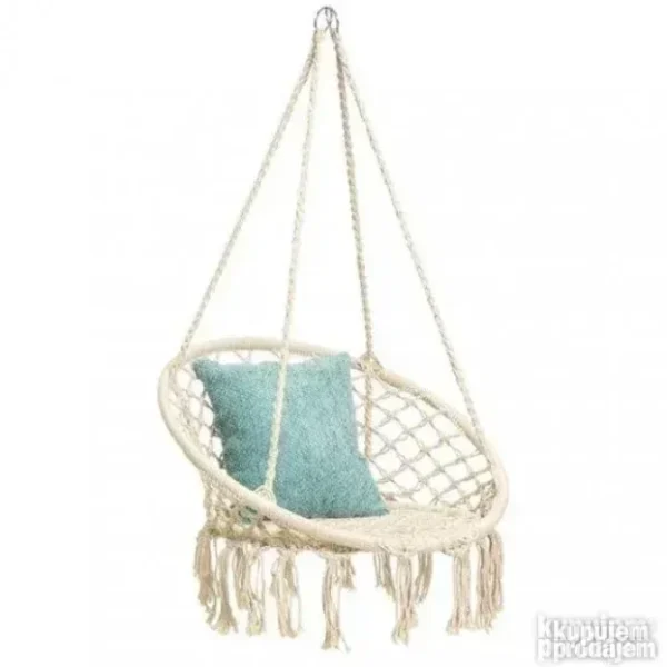 Macrame Pletena Viseća Stolica