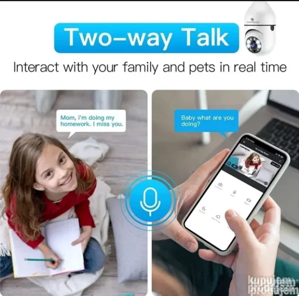 PTZ Kamera Sijalica E27