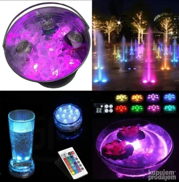 Podvodna LED RGB lampe za bazene i akvarijume