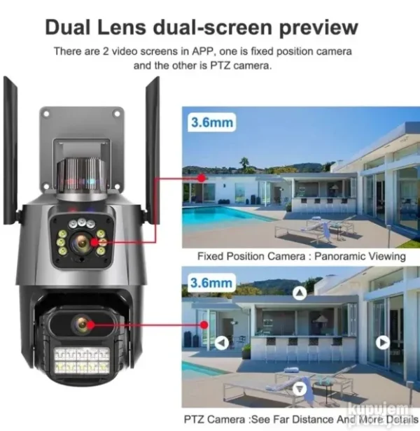 WiFi IP PTZ kamera 4K
