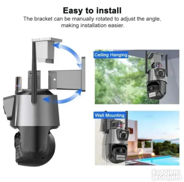 WiFi IP PTZ kamera 4K