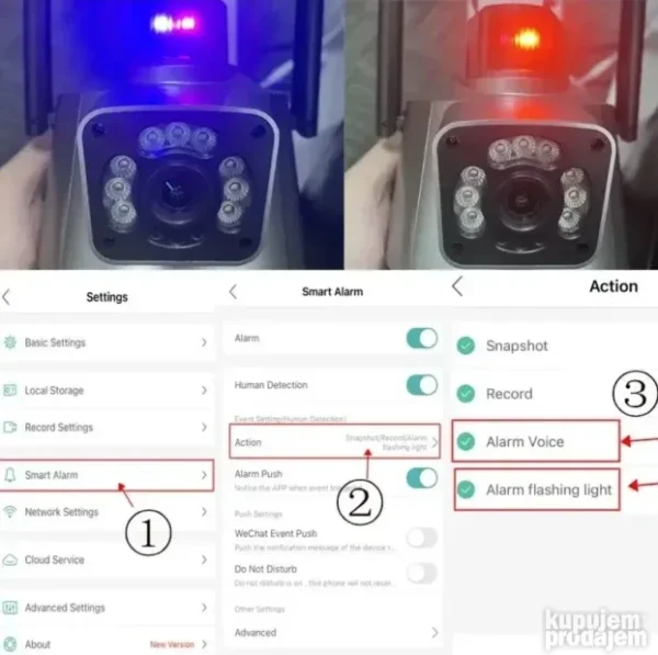 WiFi IP PTZ kamera 4K