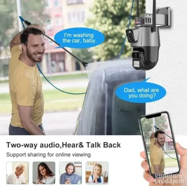 WiFi IP PTZ kamera 4K