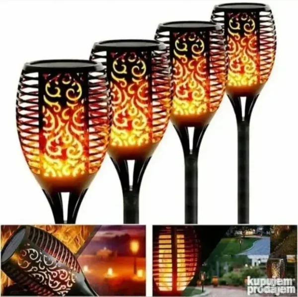 Solarna baklja lampe 4kom