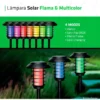 4 kom Solarne RGB lampe sa daljinskim