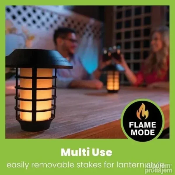 4 kom Solarne RGB lampe sa daljinskim