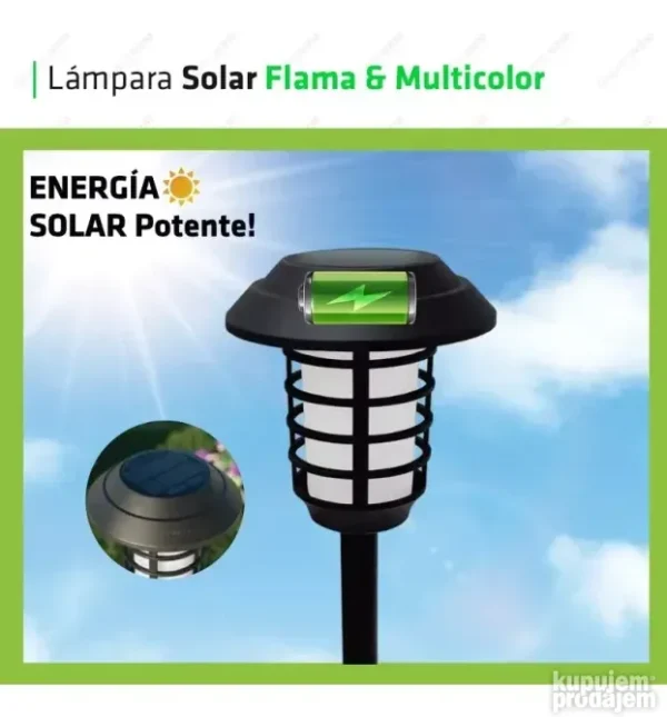 4 kom Solarne RGB lampe sa daljinskim