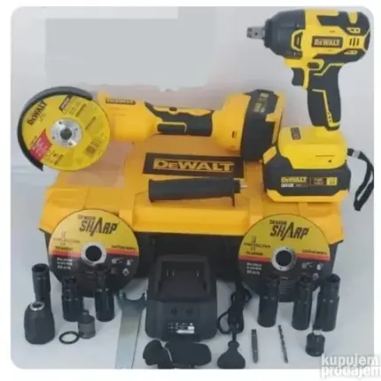 Dewalt aku set brusilica i odvijač 128V