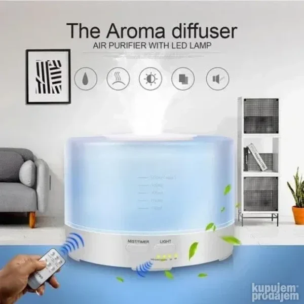 LED difuzer 500ml 7 boja