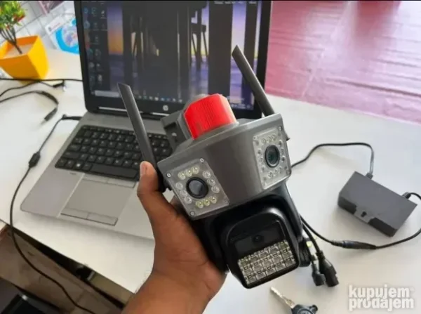 Wi-Fi IP PTZ kamera 3 sočiva 10x Zoom 9MP