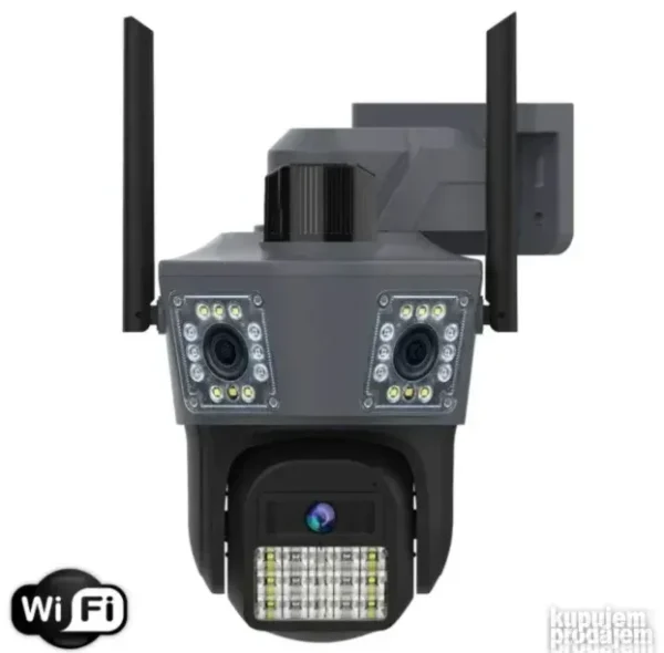 Wi-Fi IP PTZ kamera 3 sočiva 10x Zoom 9MP