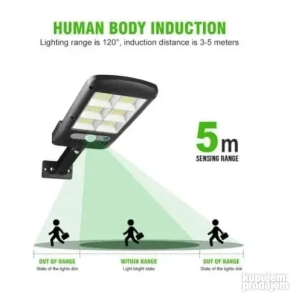 Solarni reflektor 100 LED 2 kom