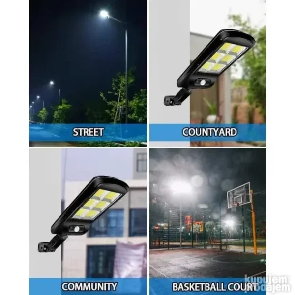 Solarni reflektor 100 LED 2 kom