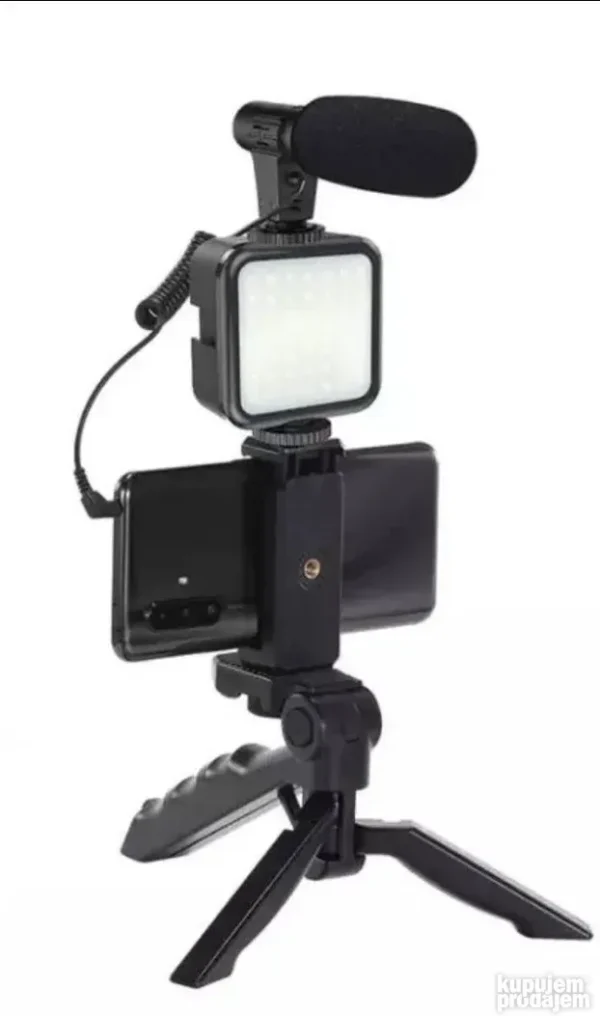 Set za snimanje LED Svetlo, Mikrofon i Stativ