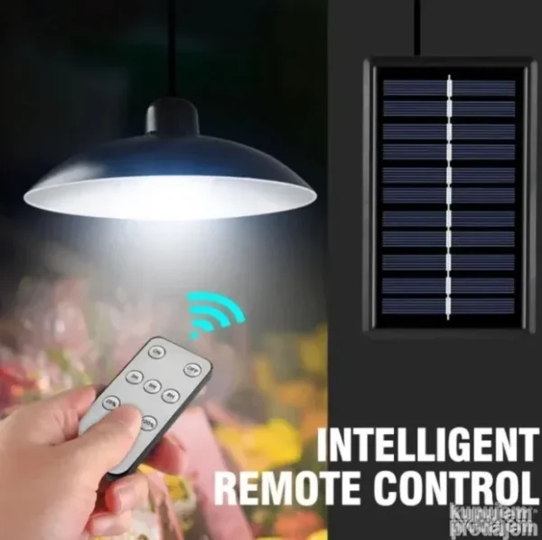 LED Solarni Luster sa Daljinskim Upravljačem