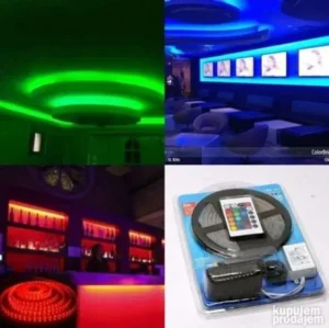 LED traka 5m RGB sa kontrolorom