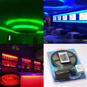 LED traka 5m RGB sa kontrolorom