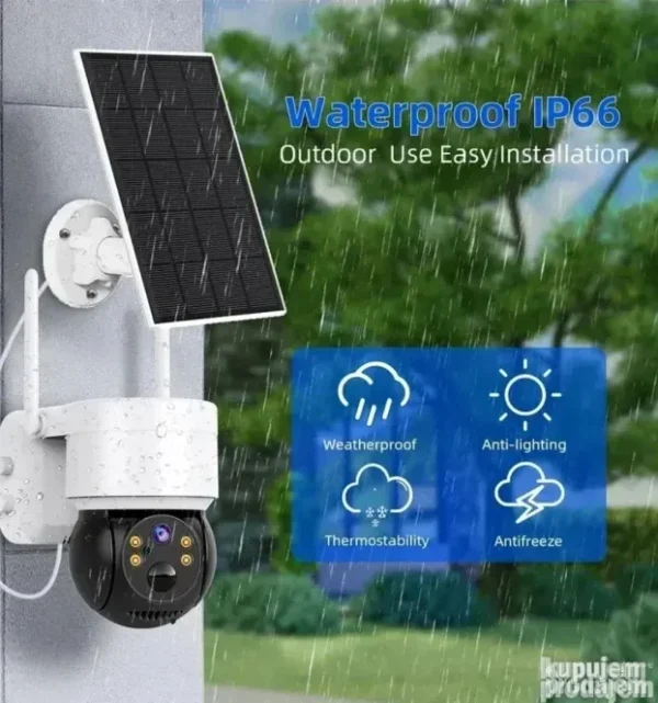 IP WiFi PTZ Kamera sa Solarnim Panelom 3MP