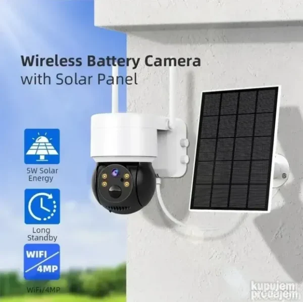 IP WiFi PTZ Kamera sa Solarnim Panelom 3MP