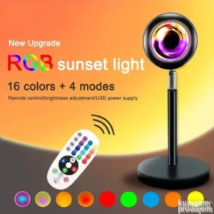 Dekorativna Sunset lampa sunce projektor RGB 16 boja