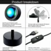 Dekorativna Sunset lampa sunce projektor RGB 16 boja
